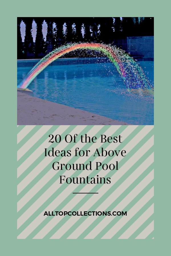 pool fountain for above ground pool